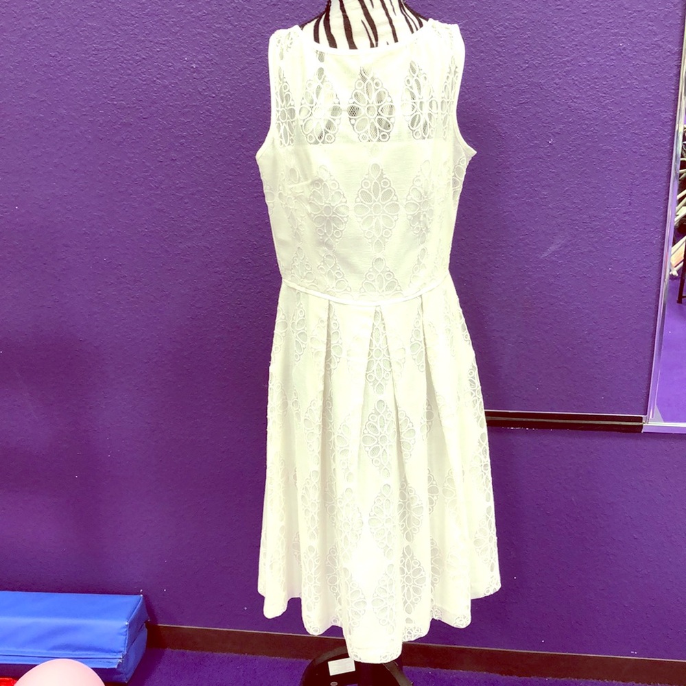 White lace a-line